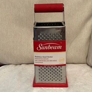 Sunbeam Stainless Steel Grater with soft easy grip handle New Lifetime warranty